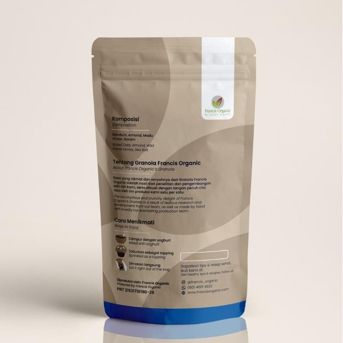 

Premium Granola With Almonds 250G By Francis Organic