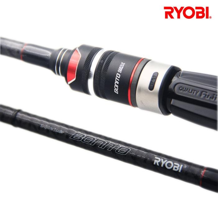 TERLARIS JORAN RYOBI BONITO (FUJI) ULTRA LIGHT FISHING ROD SPINNING READY