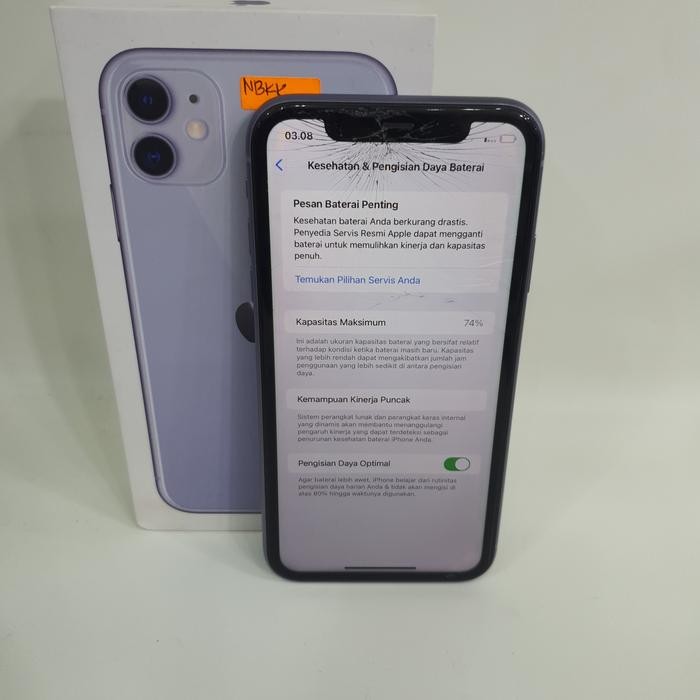 iphone 11 64GB second fullset - ibox resmi minus dibaca dulu