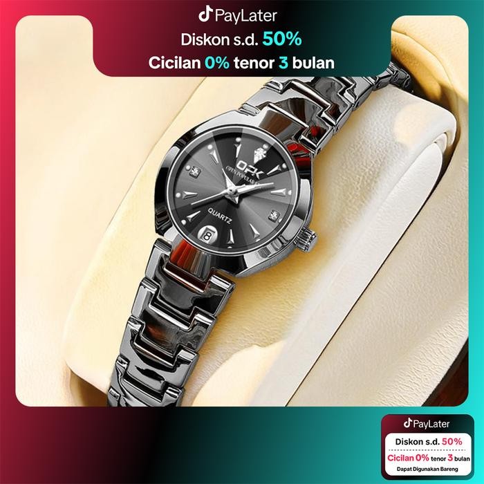 OPK Jam Tangan Wanita Anti Air Cewek Bergaya Elegan Kecil Analog Women Watches Jam Tangan poros
