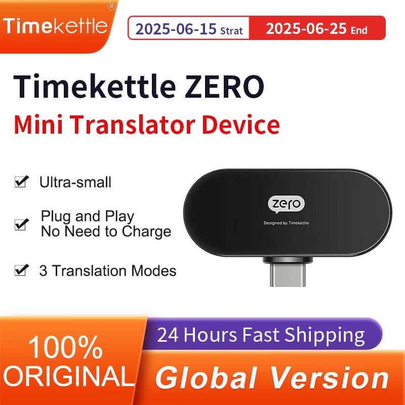 Timekettle Zero Language Translator Device Supports 40 Languages Mini Size Voice Translator Voice