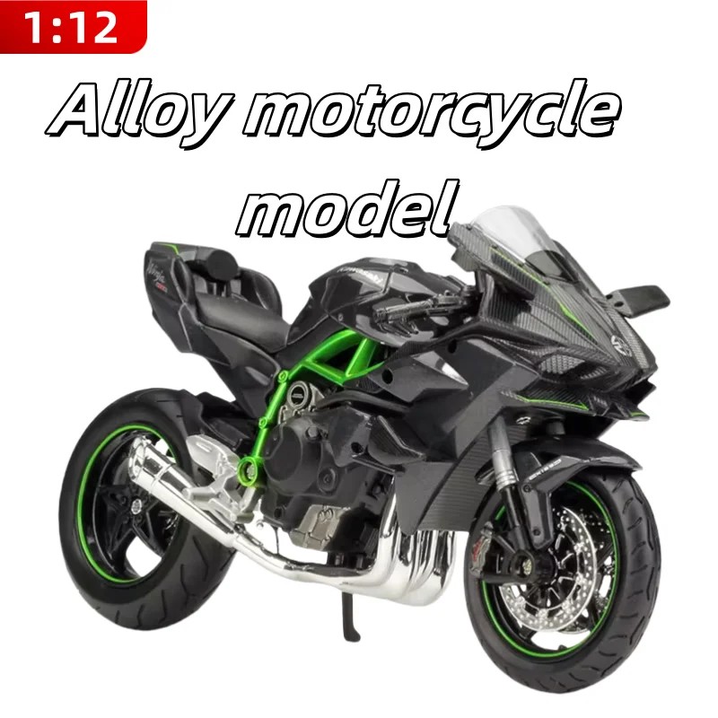 New Desk Decoration 1:18 H2 R Motorcycle H2R Model Static Die Cast Vehicles Collectible Hobbies Moto