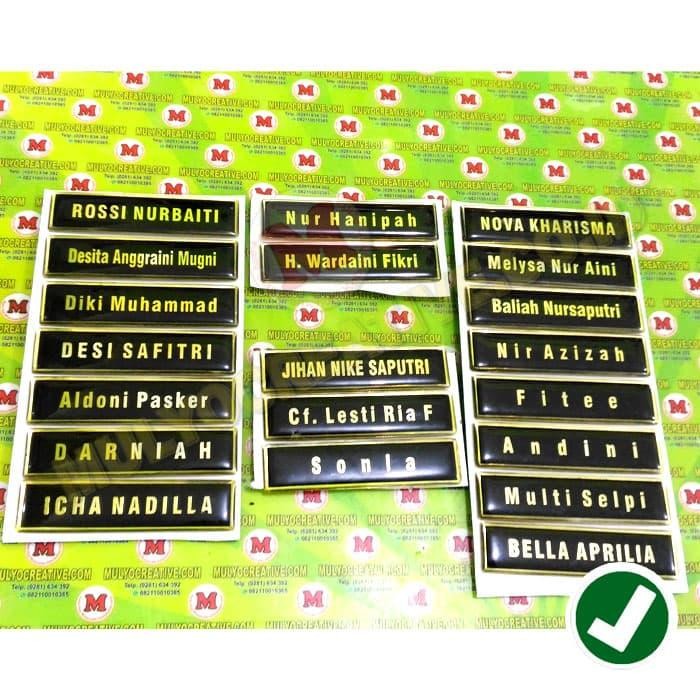 

Nama Dada - Name Tag Kantor Pengait Magnet Desain Custom PREMIUM