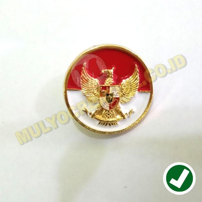 

Pin Garuda Merah Putih Bulat Paku Lebar 2.3cm PREMIUM