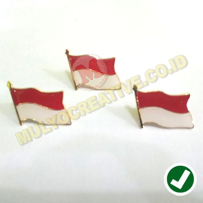 

Pin Bendera Indonesia - Bros Emblem - Pin Kerah Bendera 2.3cm PREMIUM