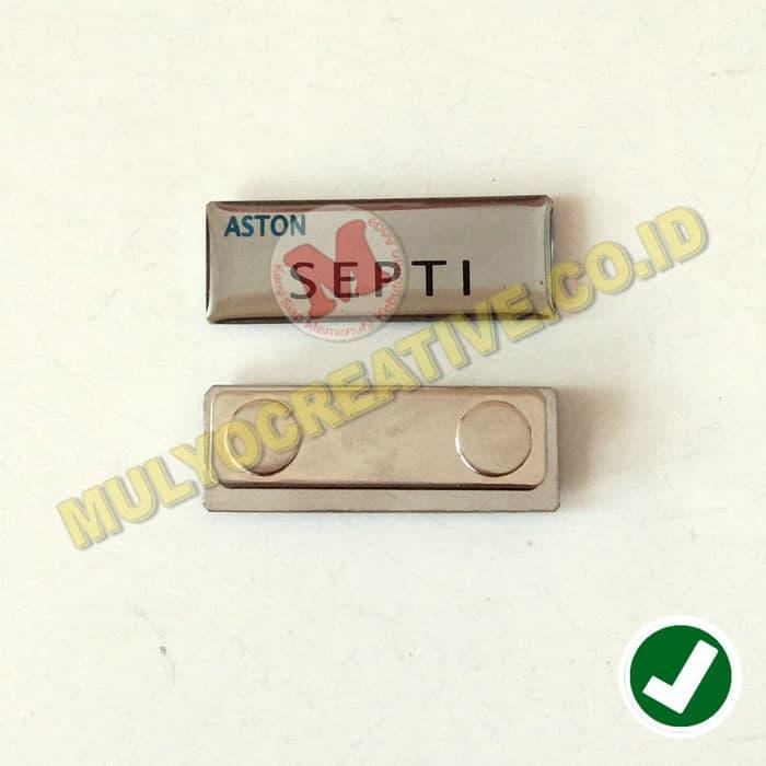 

Tanda Pengenal Karyawan Hotel Aston Pengait Magnet - Name Tag Aston PREMIUM