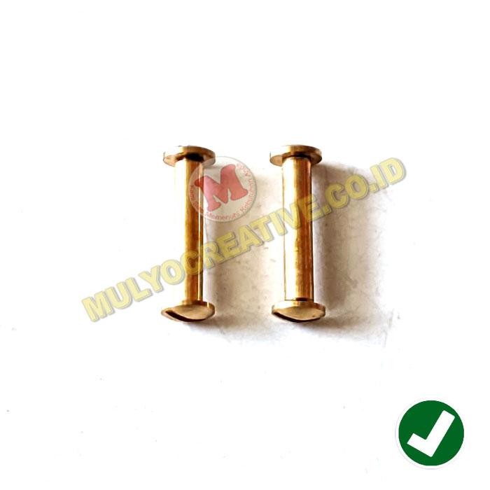 

Paku Baut Warna Gold Ukuran 2.5 Cm Jilid Buku Baut Kalender 25 mm PREMIUM