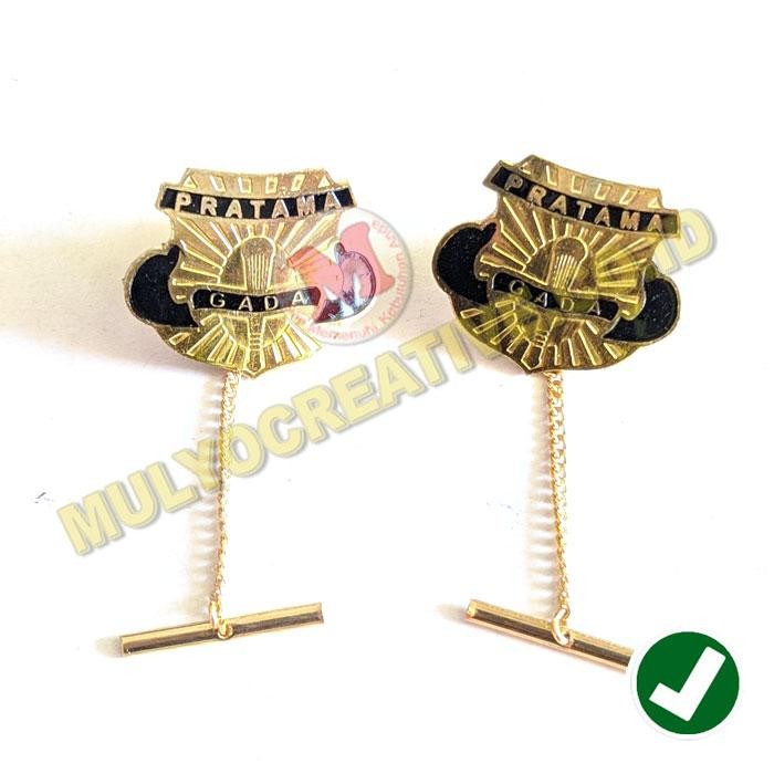 

Pin Bros Kerah Gada Pratama Satpam Warna Hitam Pengait Jambu Rantai PREMIUM