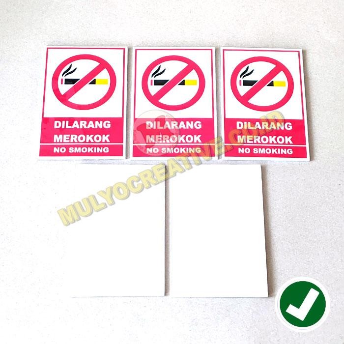 

Papan Akrilik Papan Sign Logo Dilarang Merokok No Smoking PREMIUM
