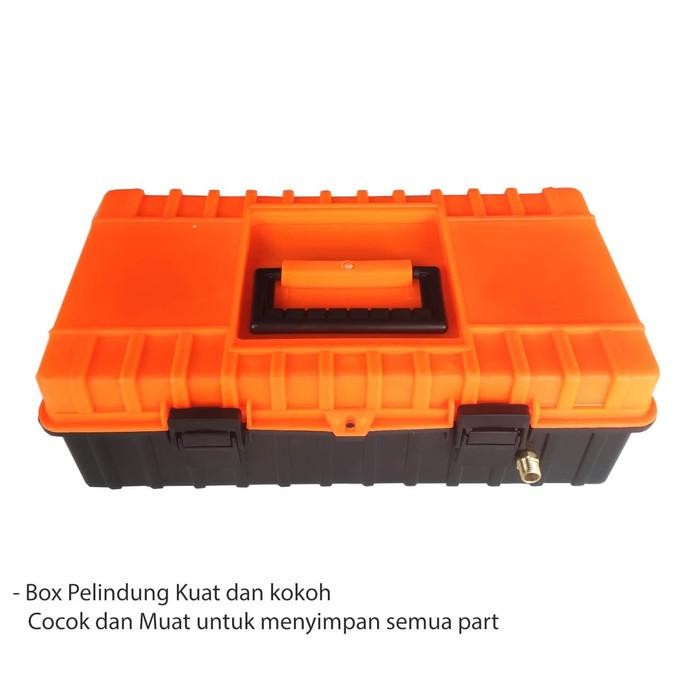 Paket Pompa Dualbox Cuci Ac Portabel Selang Spiral Nozzle Apolo V2