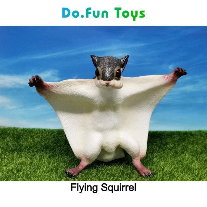 Flying Squirrel Animal Figure/ Miniatur Binatang Tupai Terbang