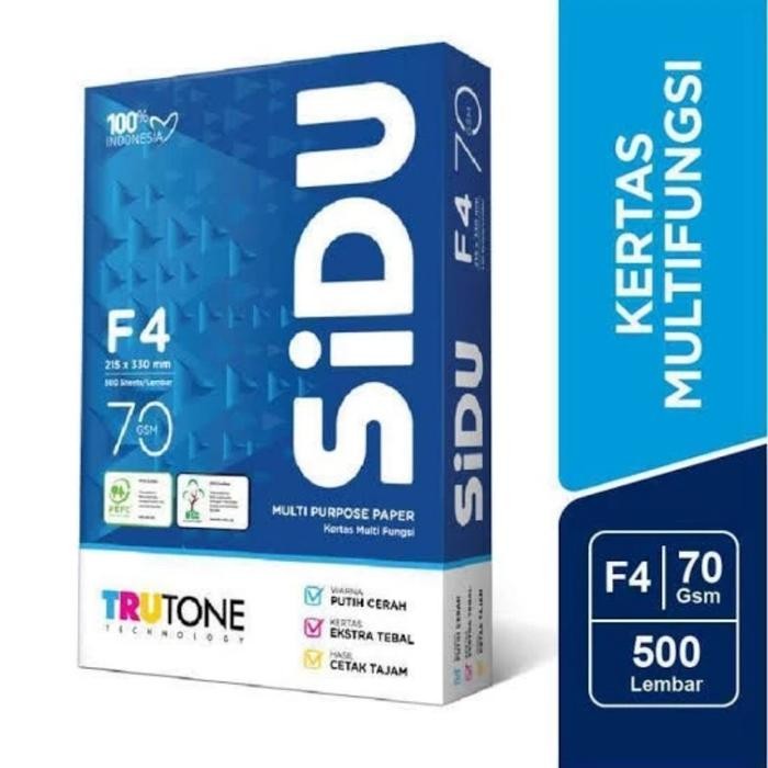 

Kertas Hvs F4 (Folio ) 70 Gram Sidu