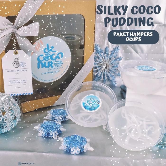 

Paket Hampers Coco Pudding,8 Cups Coconut Pudding/Pudding Kelapa@200Ml