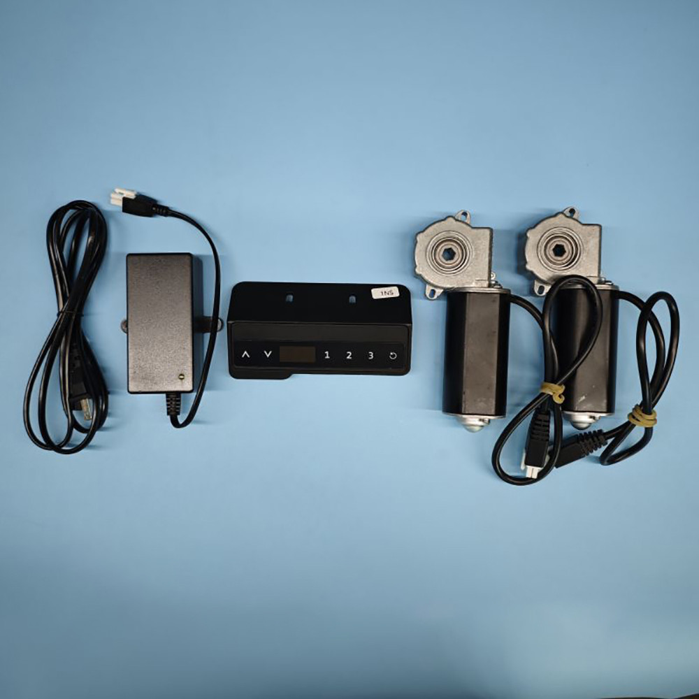 DC 24V Desk Electric Accessories Lifting Table Dual Motor Set Manual Control All-In-One Four Pieces 