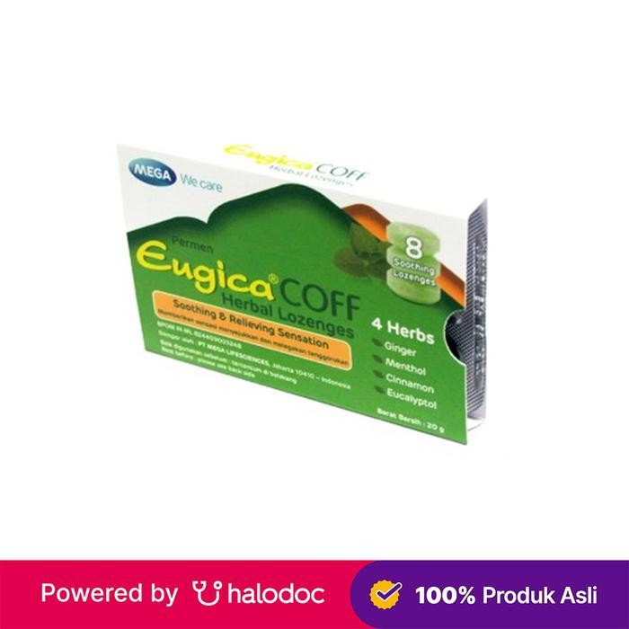 

Ready Eugica Coff Herbal Lozenges 8 Tablet - Pelega Tenggorokan - Halodoc