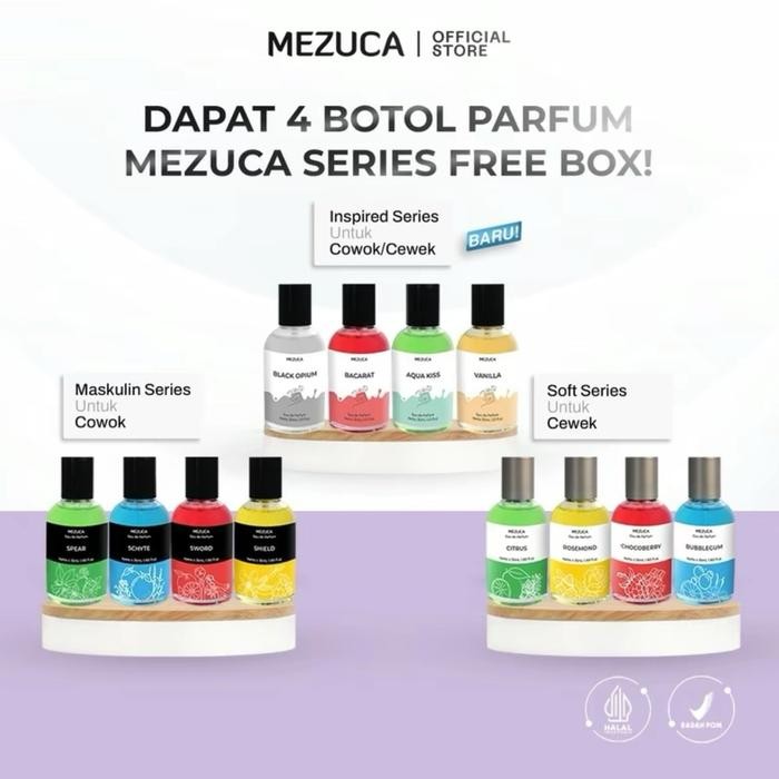 [Allthebest] DAPAT 4 Parfum Mezuca series Eau De toilette 35mL FREE BOX