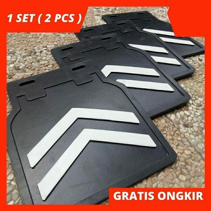 [Expert] Mudflap Sersan Hitam / Kepet Lumpur / Mudgard Mobil Pick Up Jeep dll