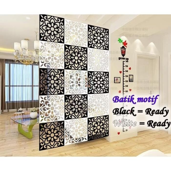 dekorasi penyekat ruang vintage PVC - alat sekat ruangan 1set isi 4bh Plastik