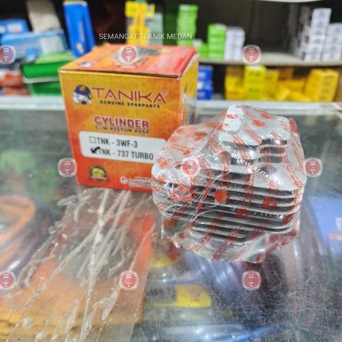Cylinder Silinder Blok Piston Mesin Rumput Tanika Tnk 438 Tnk438 Er