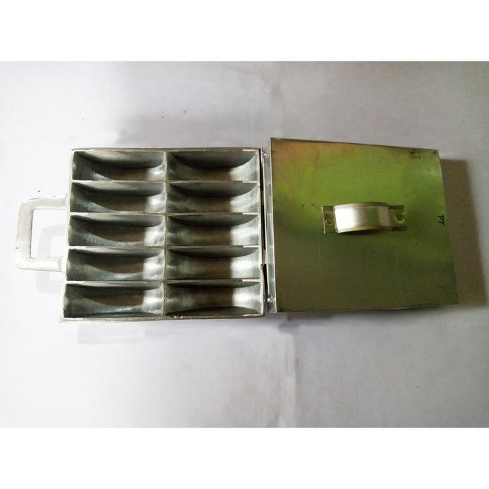 Loyang kue pancong/pukis Cetakan kue pukis alumunium cor solid kokoh dengan tutup