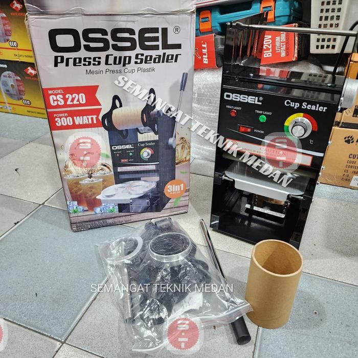 Mesin Cup Sealer Press Gelas Plastik 6Oz 22Oz 6 22 Oz Ossel Cs 220