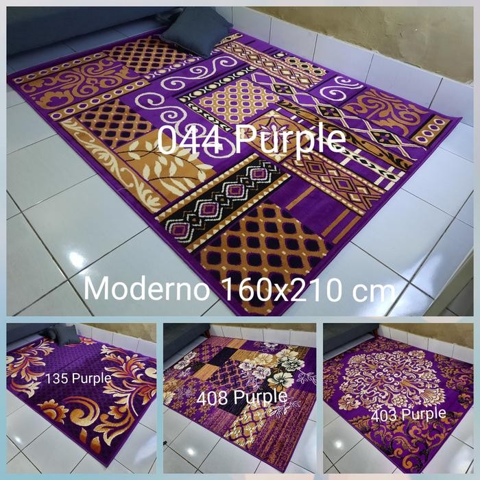 Karpet Permadani Ungu Violet Purple Momento 160x210 cm