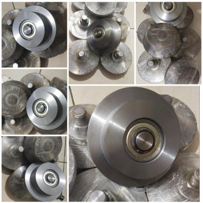 

Terlaris Roda Lift Barang Rell Unp 100X50Mm Bahan As Doubel Bearing As Mur Siap