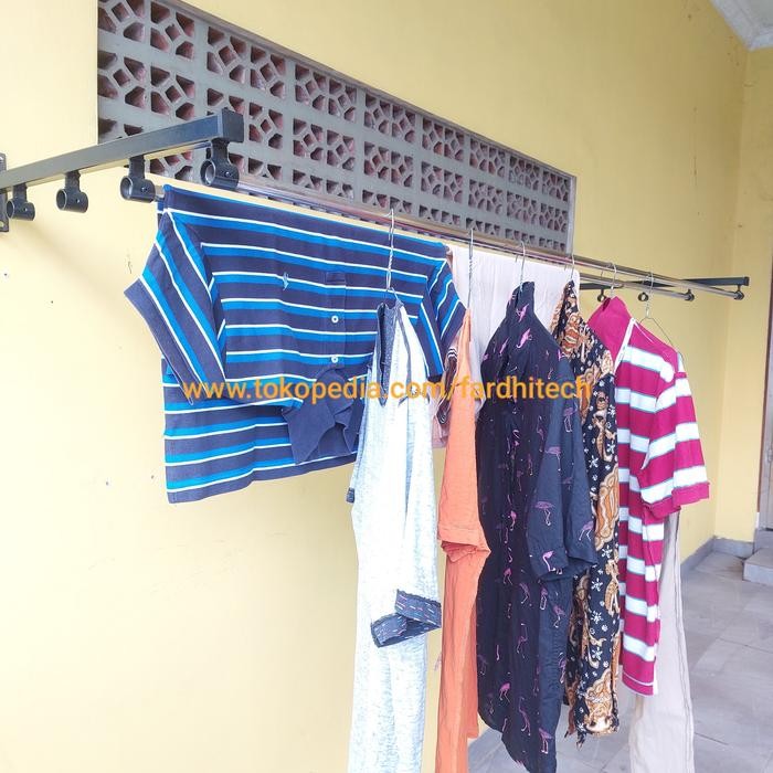 BRACKET JEMURAN TEMPEL DINDING, BESI SIKU JEMURAN