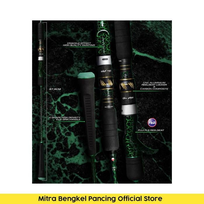 Joran Pancing Daido Green Hell RSC Slow Jigging Ring Guide Fuji One Piece 183cm