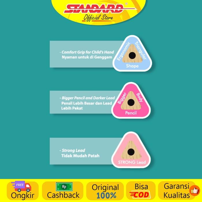 

Standard - Pascola Happy Junior 2B ( Pencil / Pensil Kayu )