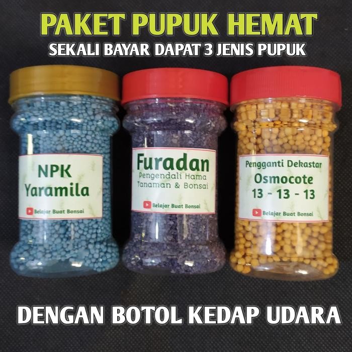 Pupuk Lengkap Bonsai Dan Tanaman - Osmocote - NPK - Furadan