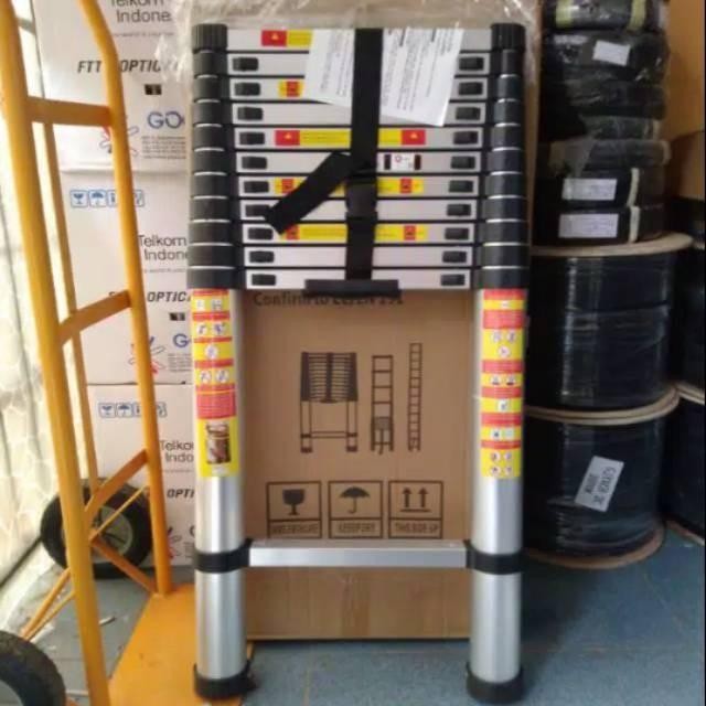 

Terlaris Tangga Lipat Stadek Aluminium Teleskopik 4,4M / Tangga Single Telescopic 4,4M - Gerai