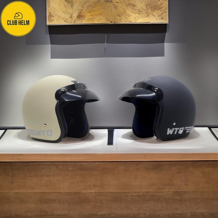 Helm Bogo Hijab Wanita Terbaru Sudah Sni Retro Polos Original Classic