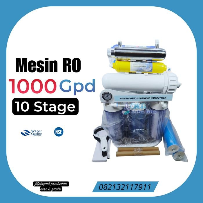 Mesin RO 1000 GPD 10 Stage - Reverse Osmosis 1000 GPD Undersink