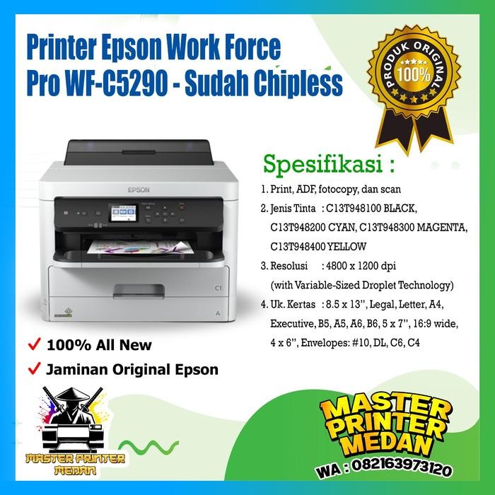 paling diminati] PRINTER EPSON WFC5290 EPSON WF-C5290 EPSON WF C5290 Program CHIPLESS