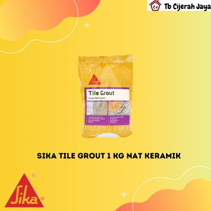 monggo] SIKA TILE GROUT 1KG NAT KERAMIK / SEMEN NAT