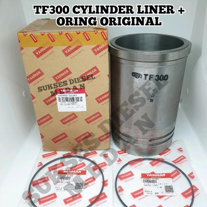 best produk] TF300 TF 300 Cylinder Liner + Oring Foring Boring Bambu Mesin Diesel Yanmar Original