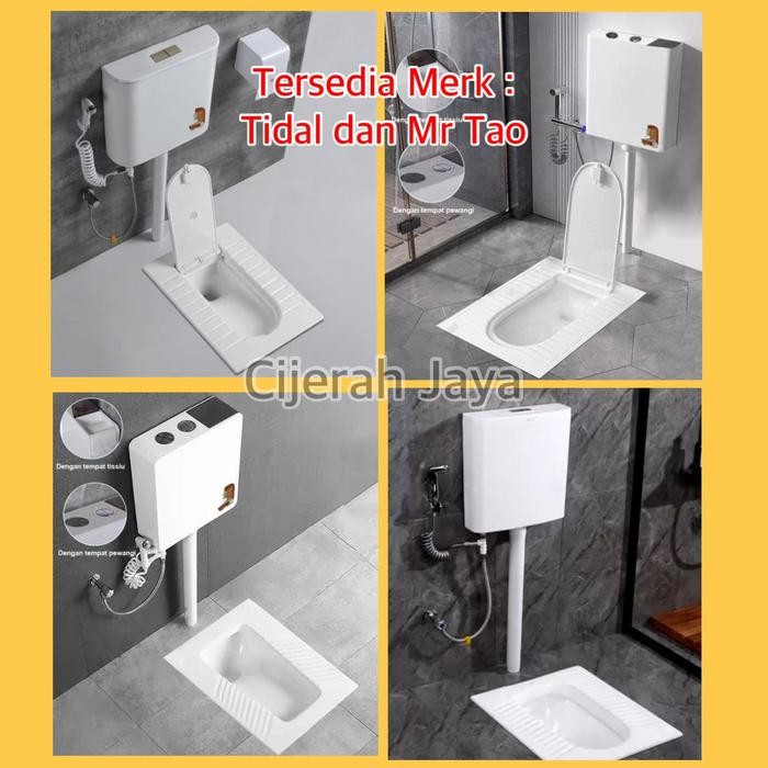 ~~~~~] TIDAL KLOSET JONGKOK OTOMATIS TIDAL TD112 TD 112 / CLOSET JONGKOK FLUSH KOMPLIT SET PUTIH