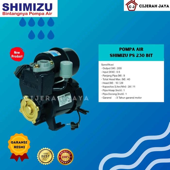 *****] SHIMIZU PS 230 BIT POMPA AIR SHIMIZU OTOMATIS PS230BIT PS 230BIT