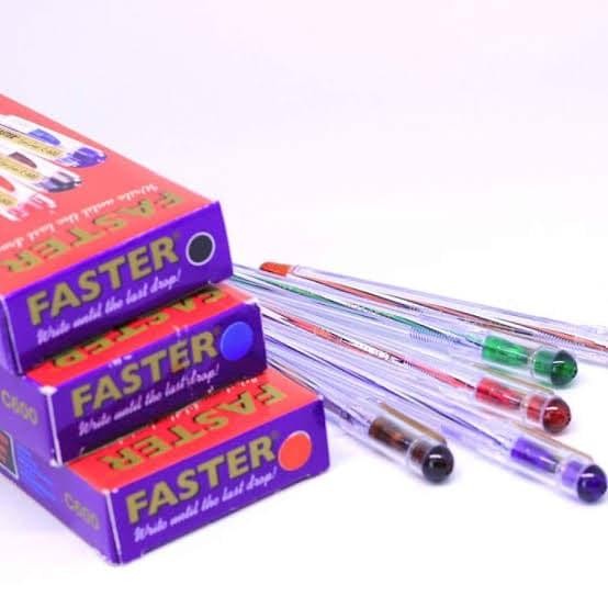 

FLASH SALE PERPAK BALLPOINT PEN PENA PULPEN FASTER C600 1PAK ISI 12PCS /PEN FASTER C-600