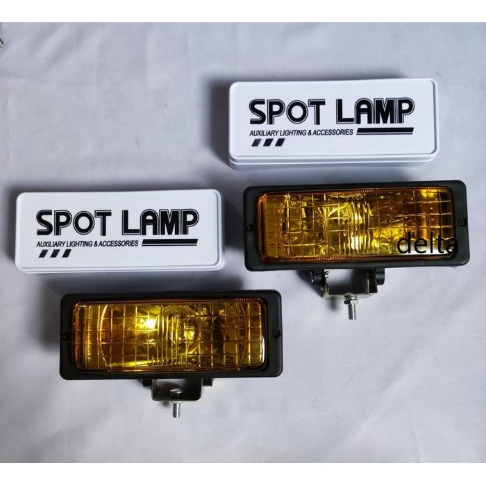 Foglamp/Lampu Sorot Galaxy Bumper Depan Mobil Kotak Persegi Universal