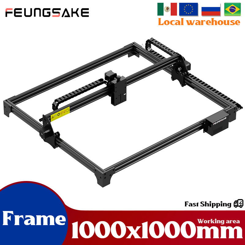 Large Cnc Laser Engraver Frame Only 1000*1000mm Laser Engraving And Cutting Machine Frame Kit CNC