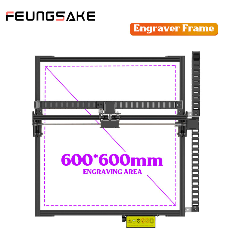 Laser Engraving Machine Frame Diy Wood Printer Cutter Laser Engraver Machine Kit Working Area