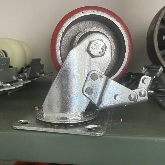 [Allthebest] RODA TROLLEY / TROLI 4 INCH PU HEAVY DUTY HIDUP+REM PER PCS