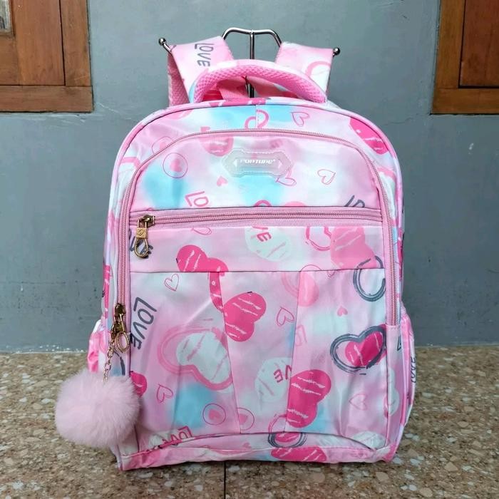 Tas Ransel Backpack Anak Sekolah Cewek Fortune Original Amour Sd Fashion