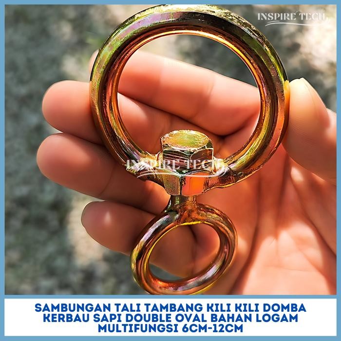 Kili Kili Sambungan Domba Tali Tambang Kerbau Kuningan Multifungsi Bahan Logam Kili Kili Roller No 6