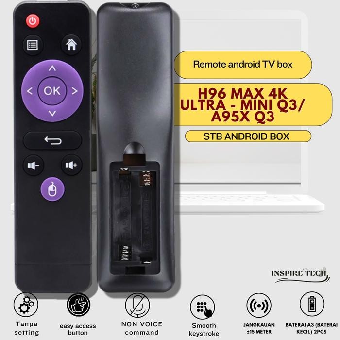 Remote Tv Box Android H96 Max 4K Ultra - Mini Q3 Stb H96 Max X3/H96 Max Pro/A95X Q3 Ir