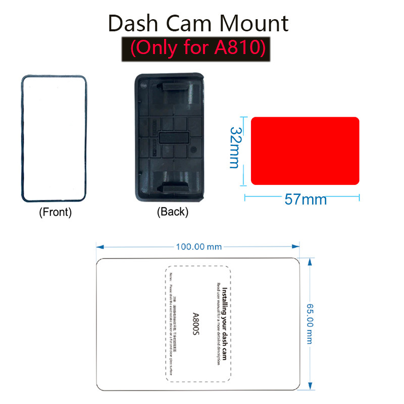 for 70mai Dash Cam Mount For 70mai Dash Cam A810 Mount  for 70mai A810 Car DVR VHB Sticker holder St