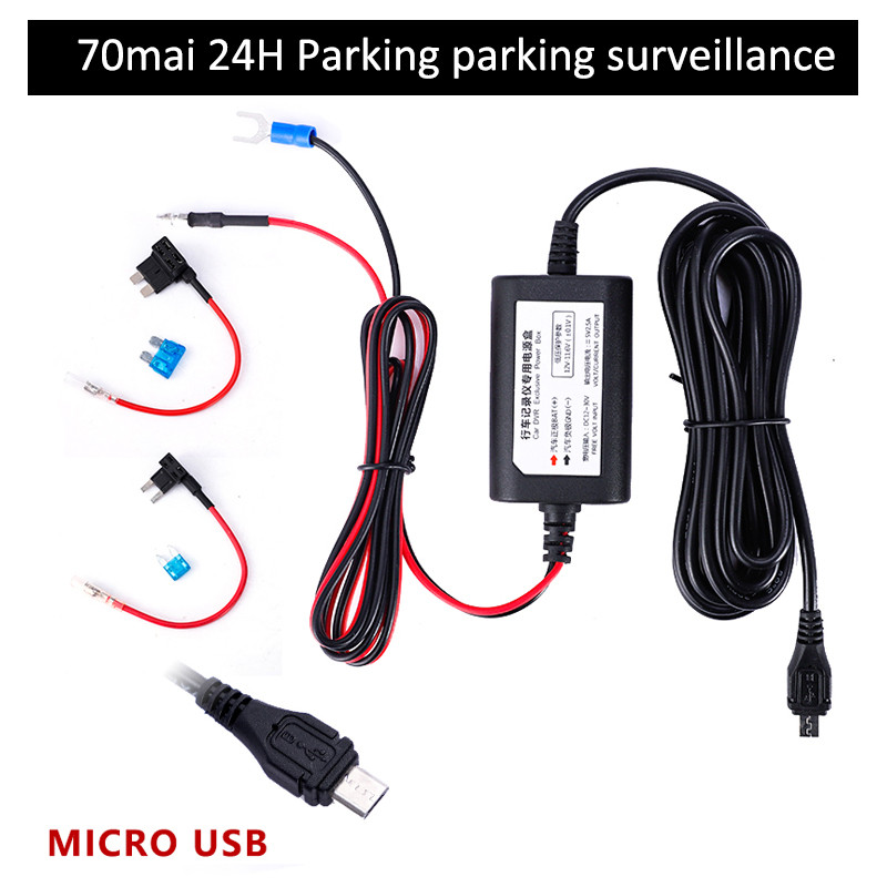 for 70mai hardware kit parking surveillance cable 70mai A800S Cam WIDE PRO Plus+ A500S Hardwire Kit 