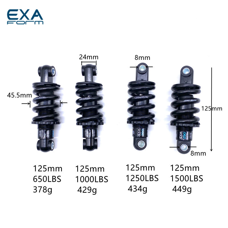 EXA Form bicycle 290 850lbs Rear Shock Absorber  Suspension Shocks Spring KS Durable  MTB Bicycle Mo